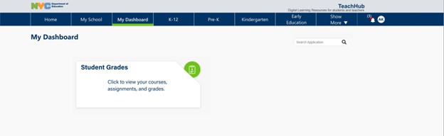 MyDashboard page MyDashboard page