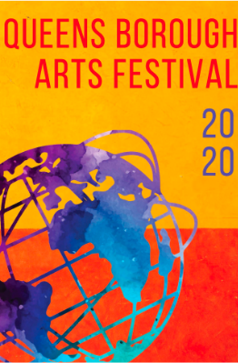 Globe with Yellow and Orange horizontal color blocks