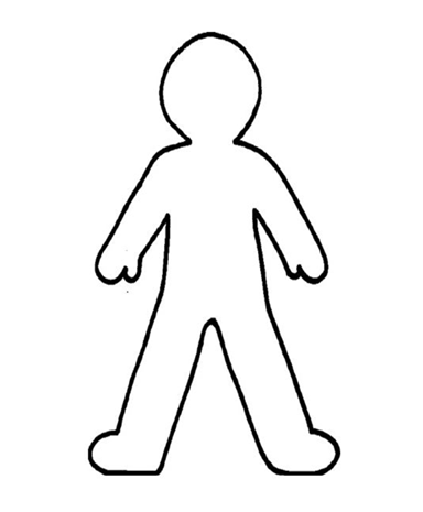 Where Do I Feel Exercise Outline Where do I feel exercise: outline of a person